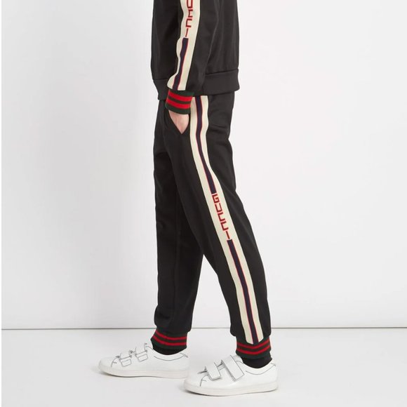 GUCCI PANTS MENS TRACK LOGO LOUNGE TROUSERS WEB TECH sz XXXL - Picture 5 of 16